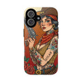 Vintage Western Tough Phone Case with Outlaw Design