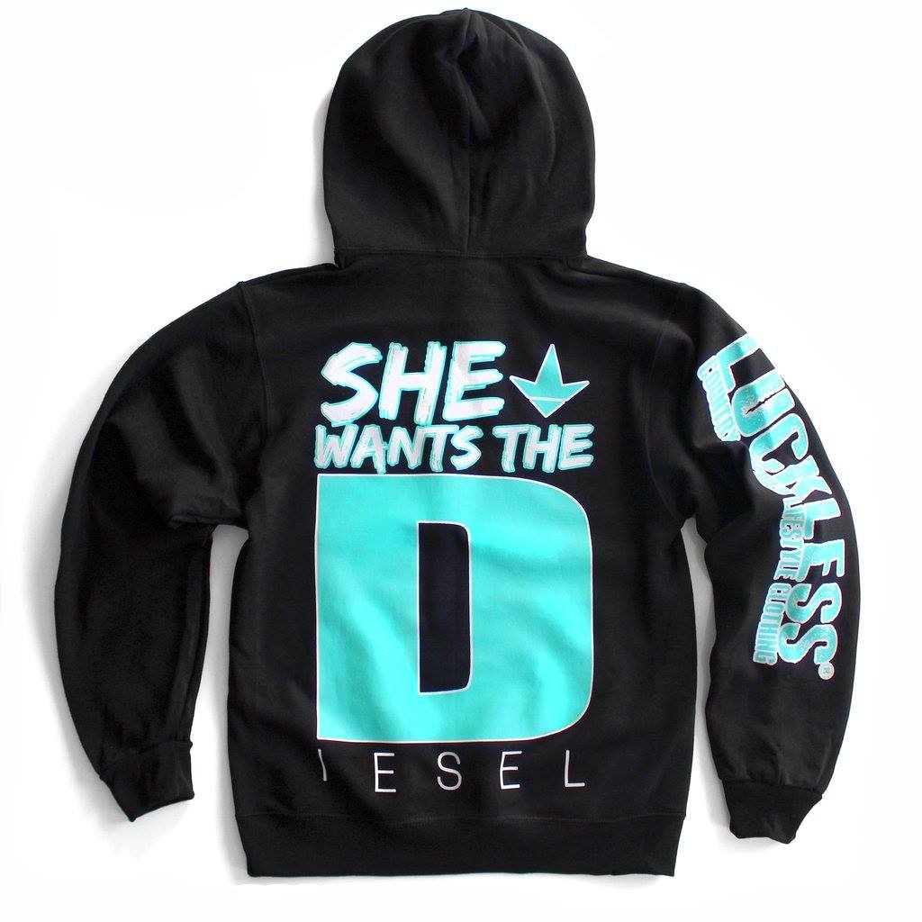She Wants the Diesel | Funny Men's and Women's Black Country Hoodie