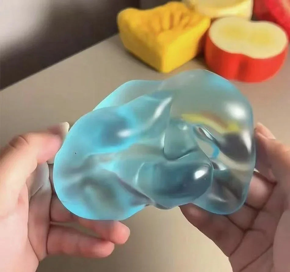 Green Apple Stress Ball | Slow Rebound Squishy Sensory Toy for ADHD and Autism