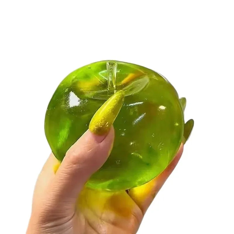 Green Apple Honey Cheese Square Squishy | Slow Rebound Decompression Toy for Adults