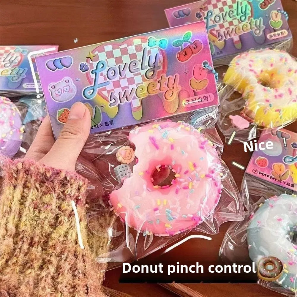 Taba Squishy Cake Doughnut Stress Relief Toy | Extra Large Sensory Fidget for Anxiety