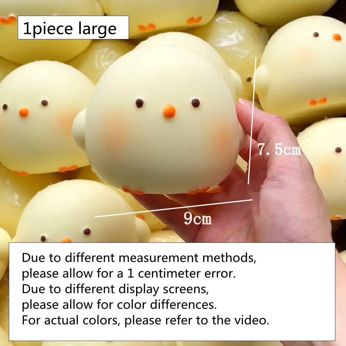 Cute Chick Squishy Squeeze Toy | Slow Rising Stress Relief Sensory Fidget for Anxiety and ADHD