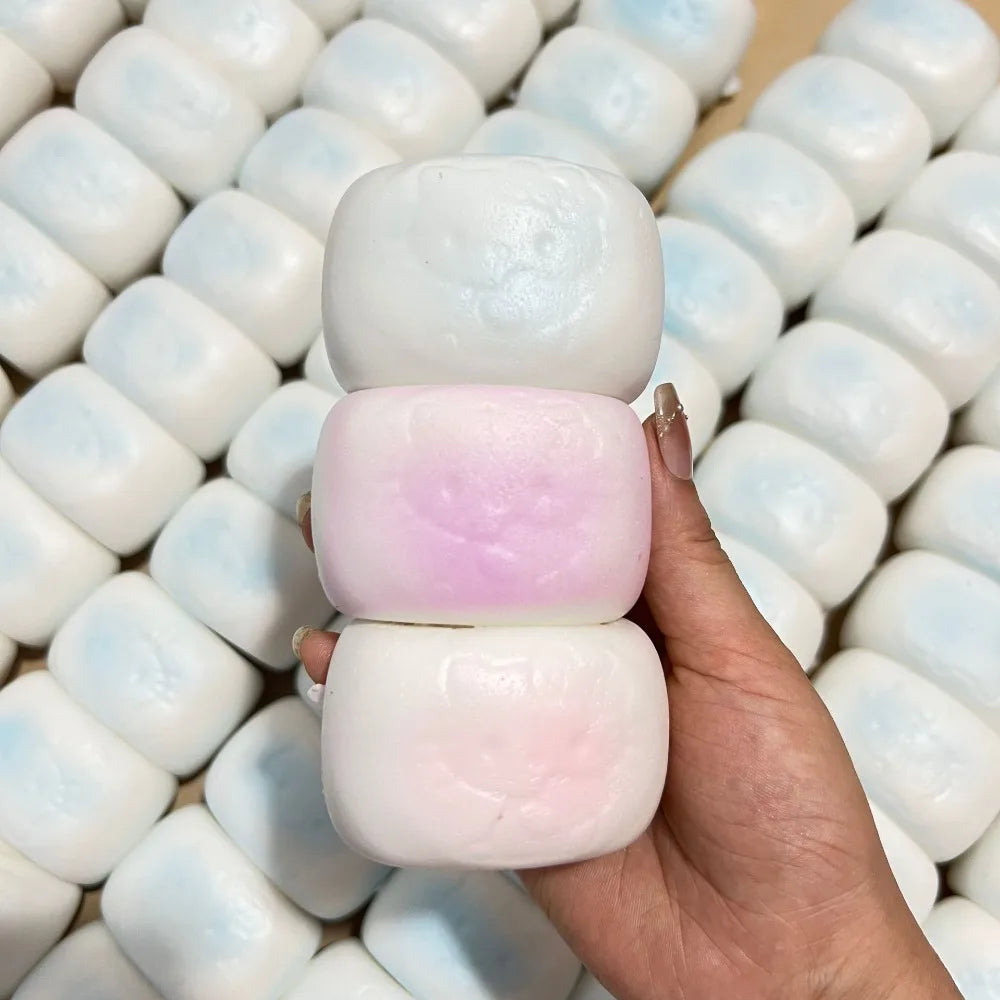 Squishy Steamed Bun Stress Toy | Slow Rising Sensory Fidget for Anxiety Relief