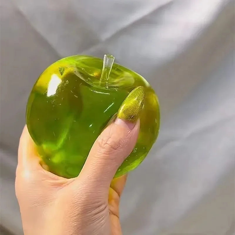 Green Apple Honey Cheese Square Squishy | Slow Rebound Decompression Toy for Adults