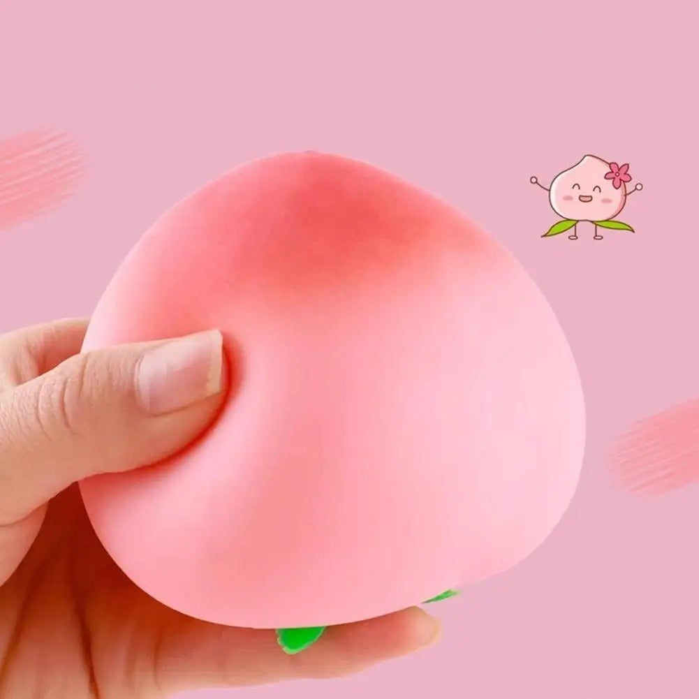 Soft Peach Fruit Squishy Toy | Slow Rising Stress Relief for Kids and Adults