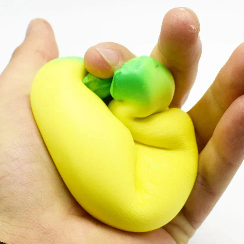 Anti-Stress Squishy Banana Toy – Jumbo Slow Rising Fruit Squeeze