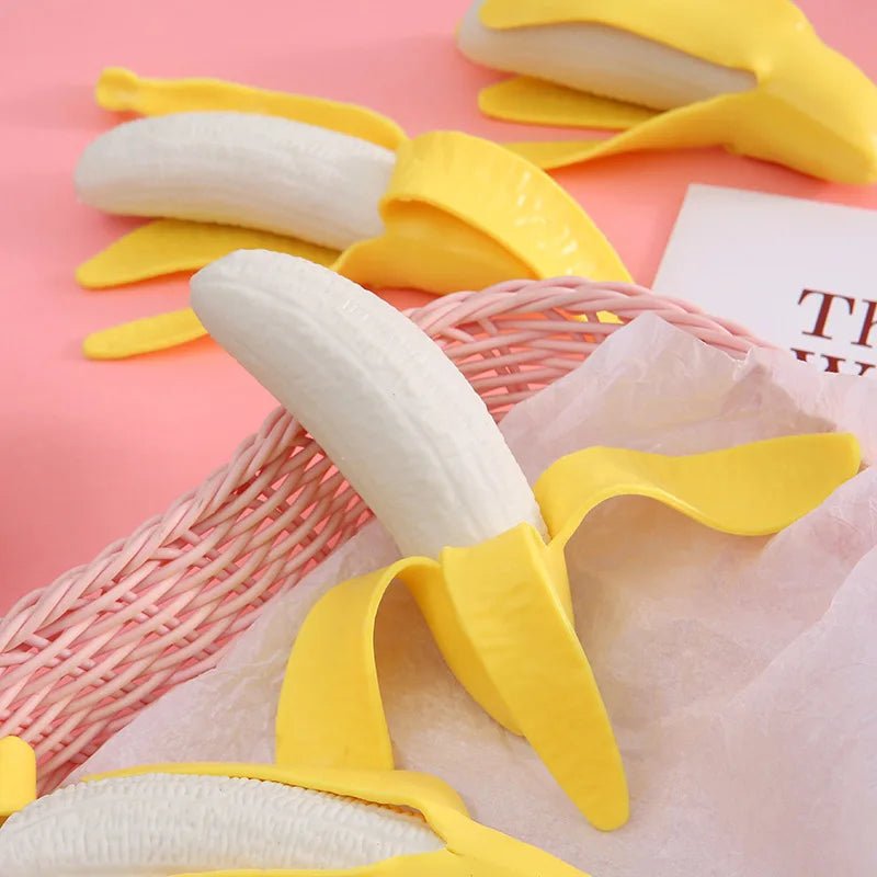 Fruit Squishy Stress Balls | Slow Rising Banana Fidget Toy