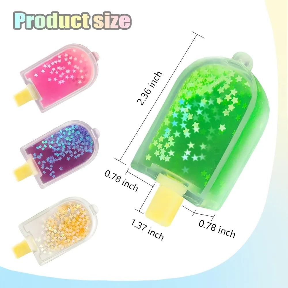 Cute Kawaii Squishy Fidget Toy Ice Cream Cube | Stress Relief Sensory Toy for Anxiety ADHD Kids Adults