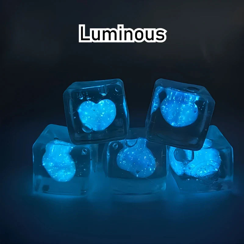 Glowing Heart Squishy Toy | Stress Relief Mochi That Shines at Night