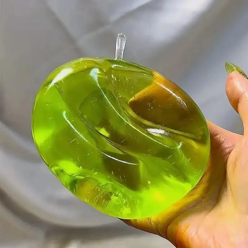 Green Apple Honey Cheese Square Squishy | Slow Rebound Decompression Toy for Adults