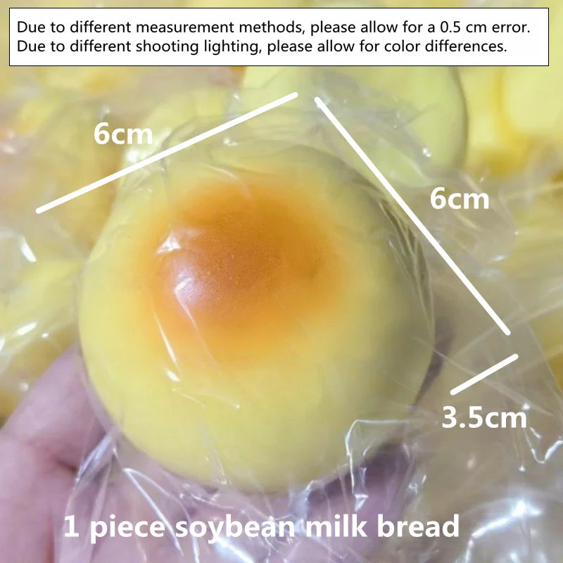 Squishy Simulated Milk Bread Slow Rising Fidget Toy | Stress Relief Sensory Toy