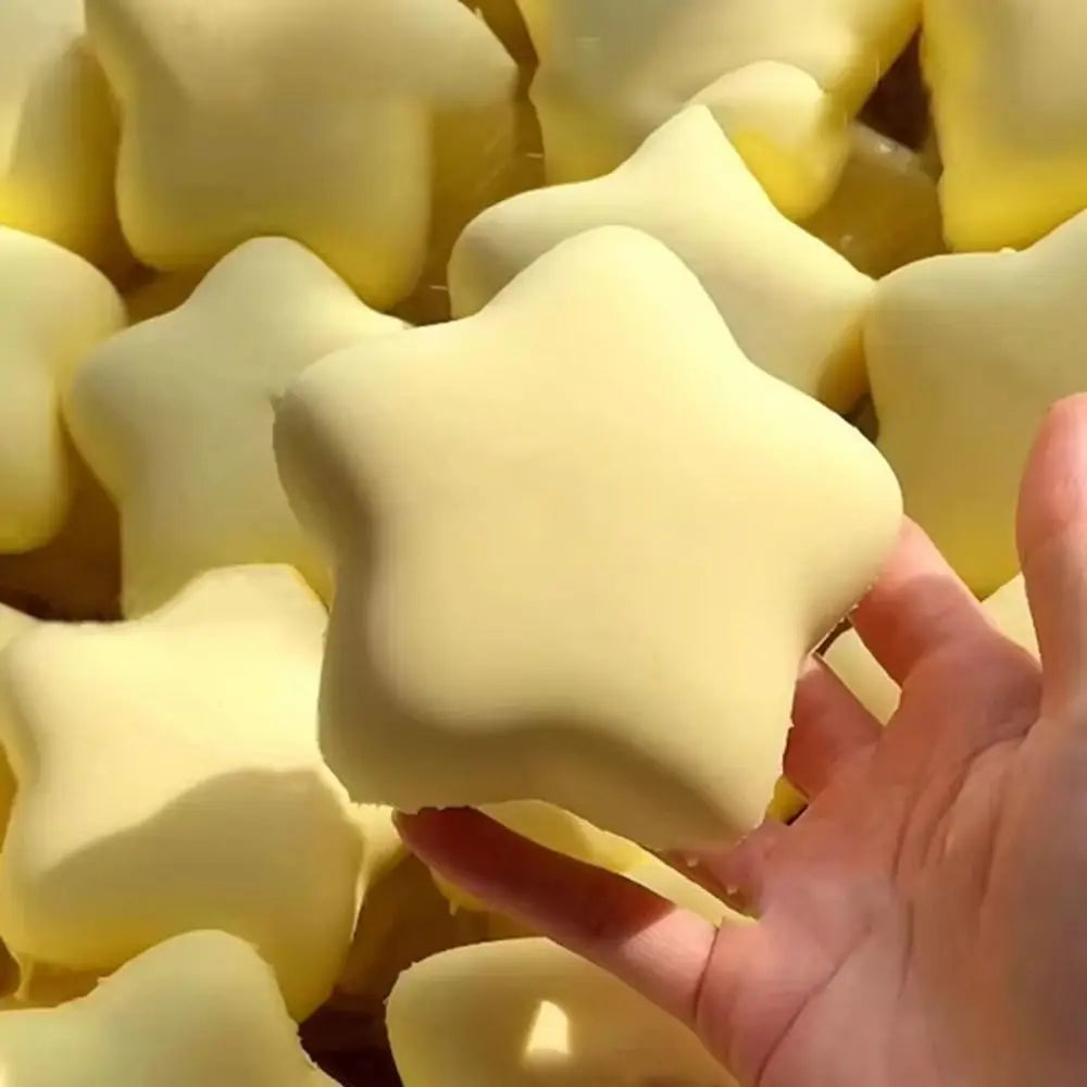 Yellow Milk Scent Star Squeeze Toy | Slow Rising Stress Relief and Decompression Gift