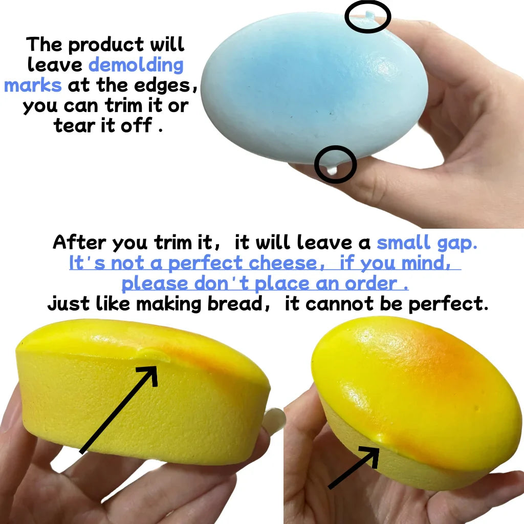 Squishy Cheese Cake Fidget Toy | Slow Rising Stress Relief Sensory Toy