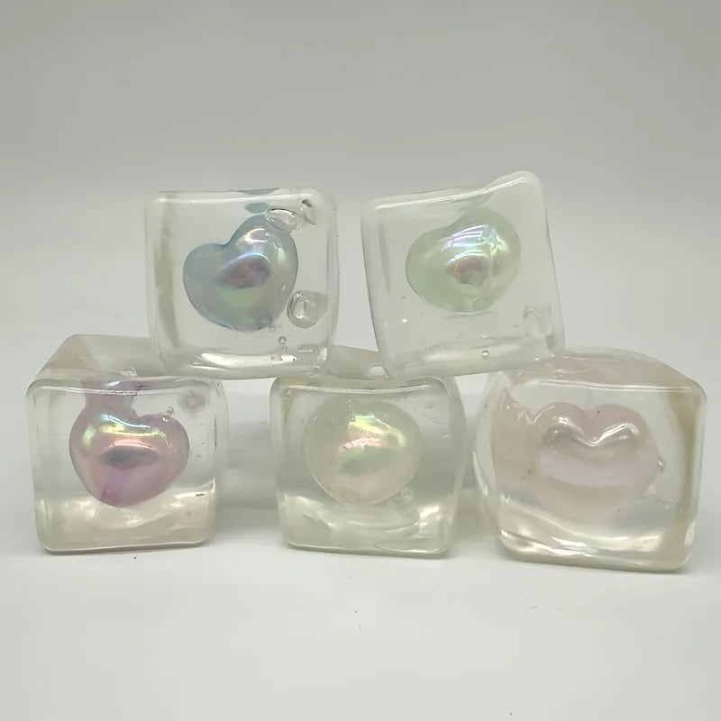 Glowing Heart Squishy Toy | Stress Relief Mochi That Shines at Night