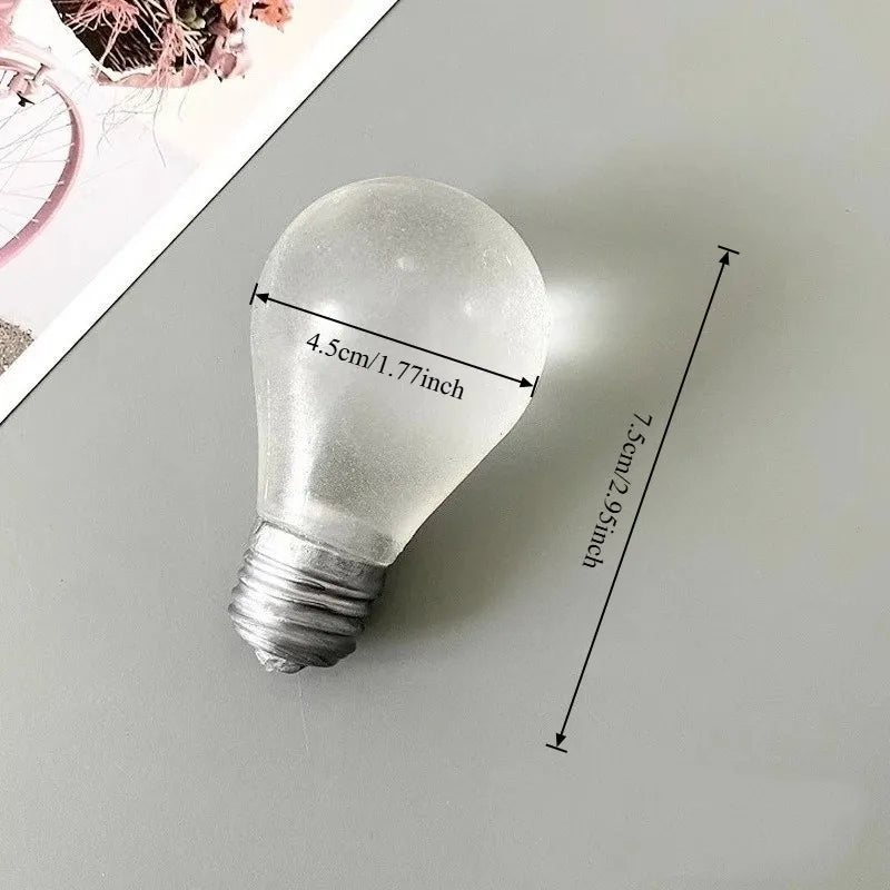 Squishy Light Bulb Maltose Toy | Luminous Slow Rebound Sensory Fidget for Anxiety Relief