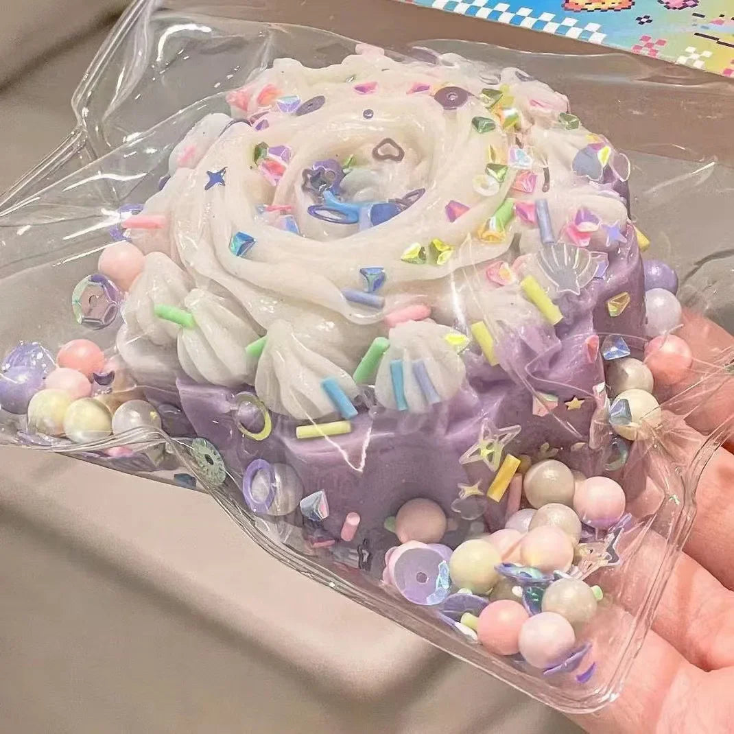 Taba Squishy Cake Doughnut Stress Relief Toy | Extra Large Sensory Fidget for Anxiety