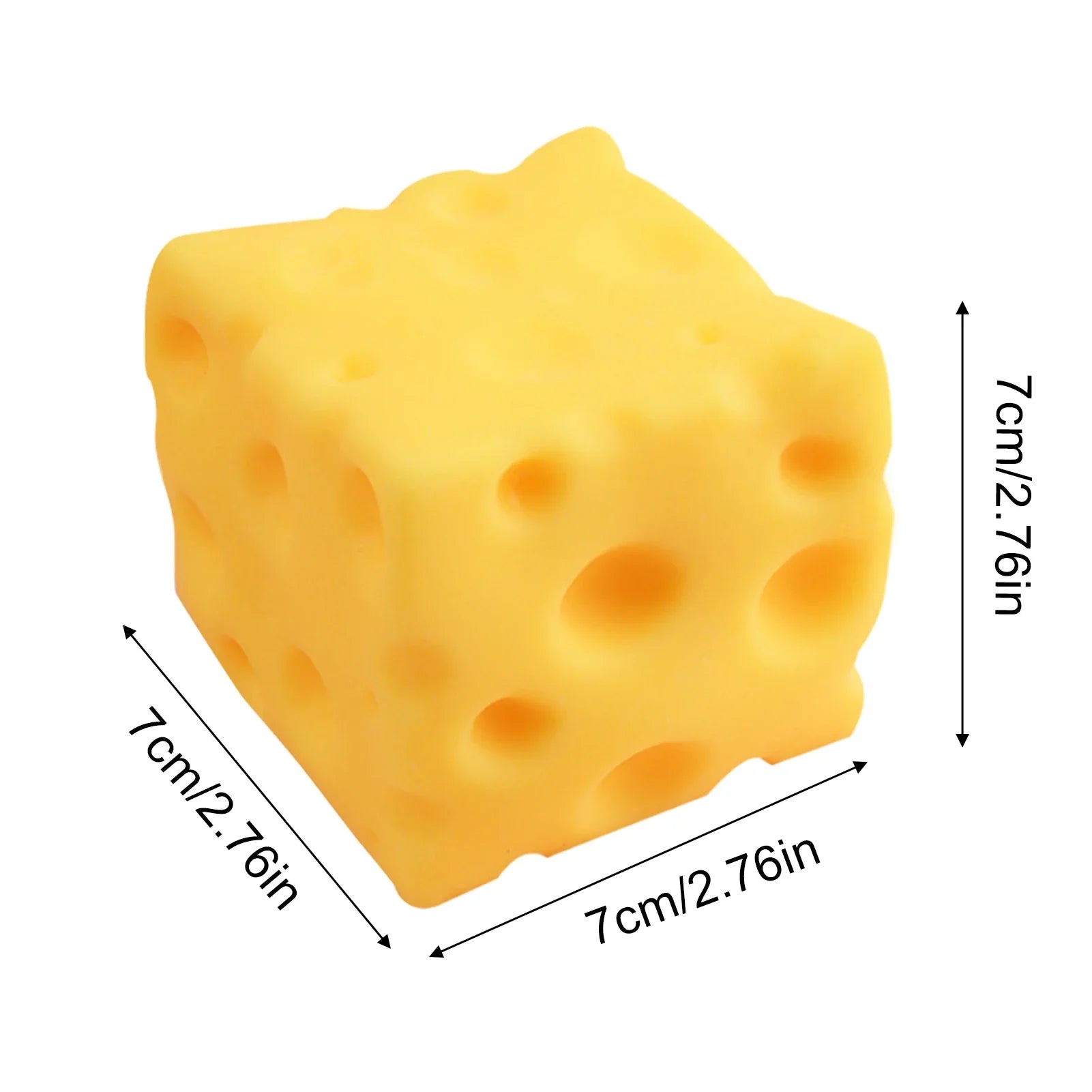 Squishy Cheese Cube Fidget Toy | Slow Rebound Stress Relief Sensory Toy
