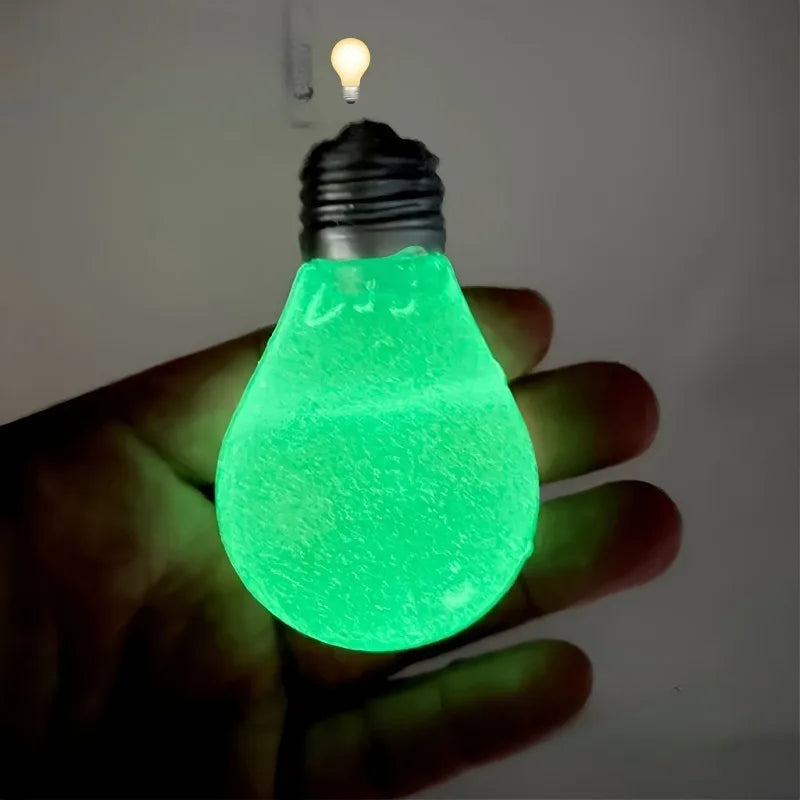 Squishy Light Bulb Maltose Toy | Luminous Slow Rebound Sensory Fidget for Anxiety Relief