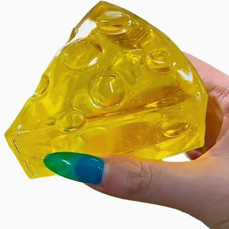 Green Apple Honey Cheese Square Squishy | Slow Rebound Decompression Toy for Adults