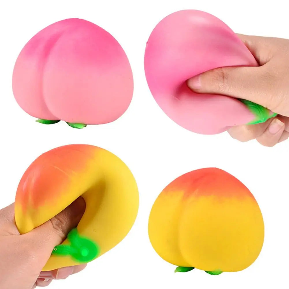 Soft Peach Fruit Squishy Toy | Slow Rising Stress Relief for Kids and Adults