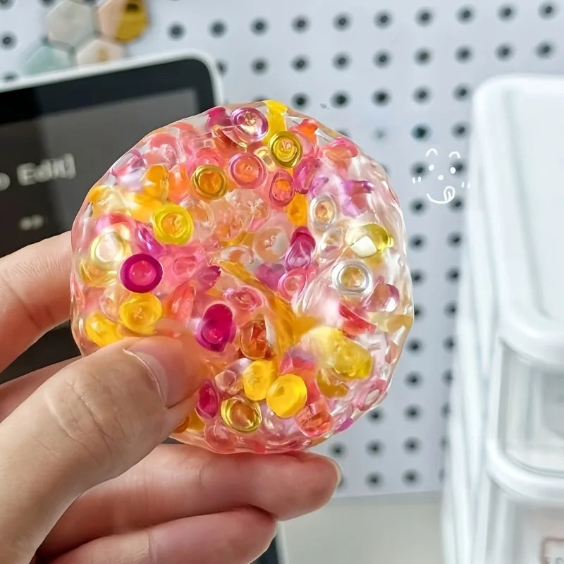 Squishy Balls Ice Beads Squeeze Toy | Super Soft Mochi Fidget Stress Relief Gift