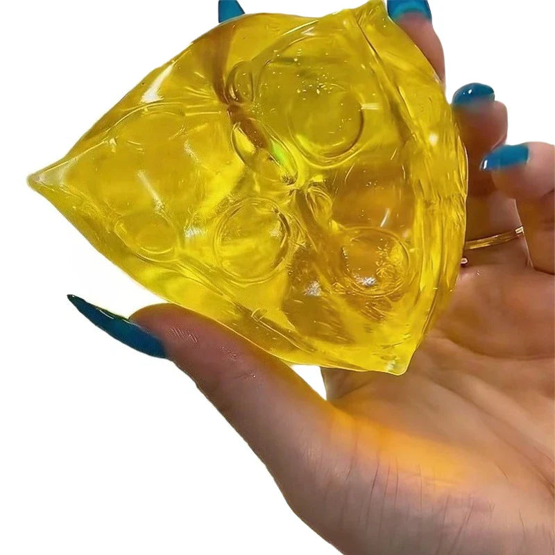 Green Apple Honey Cheese Square Squishy | Slow Rebound Decompression Toy for Adults