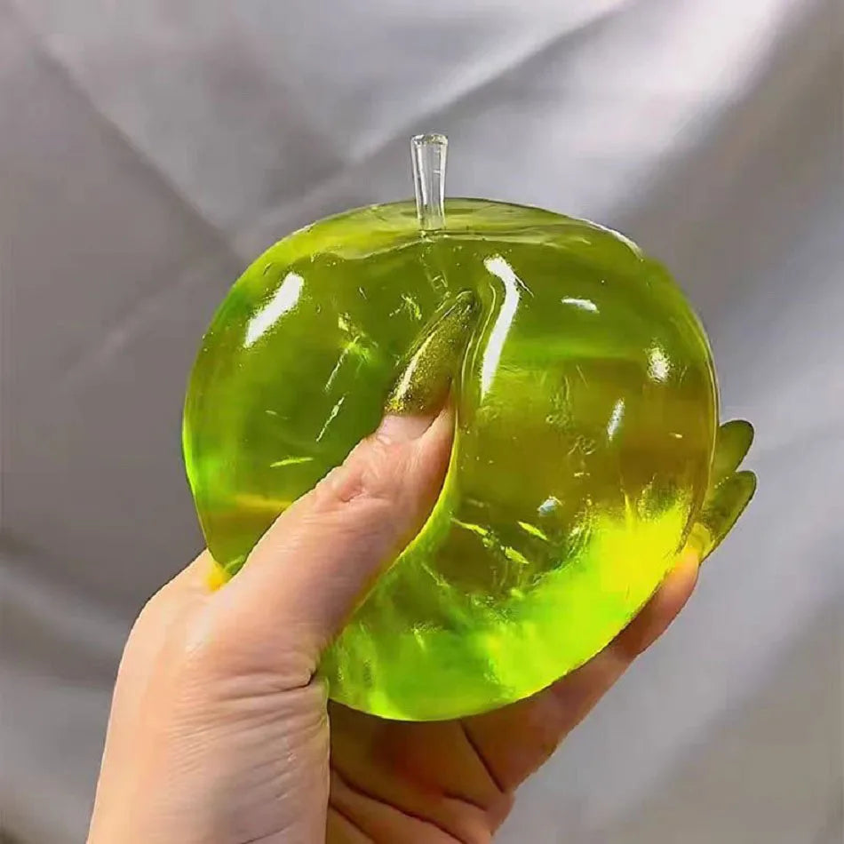 Green Apple Stress Ball | Slow Rebound Squishy Sensory Toy for ADHD and Autism