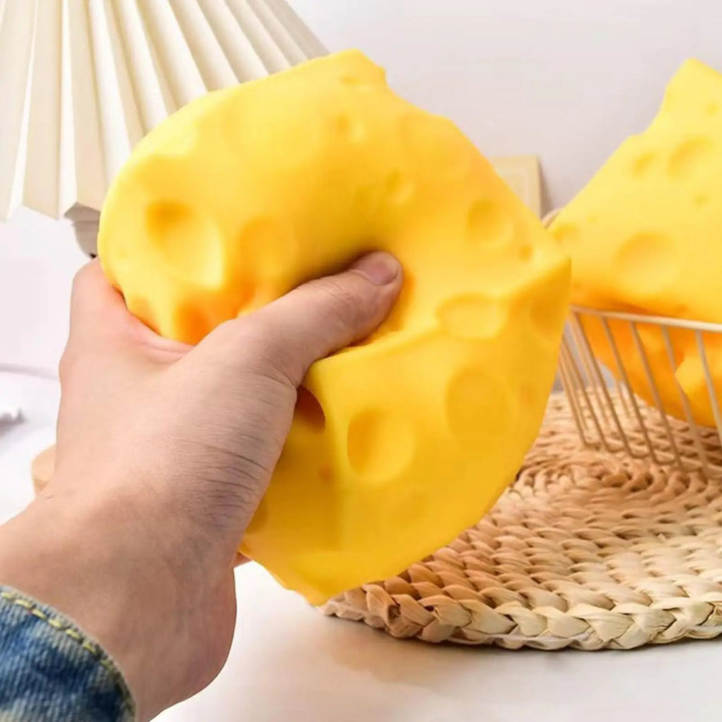 Squishy Cheese Cube Fidget Toy | Slow Rebound Stress Relief Sensory Toy