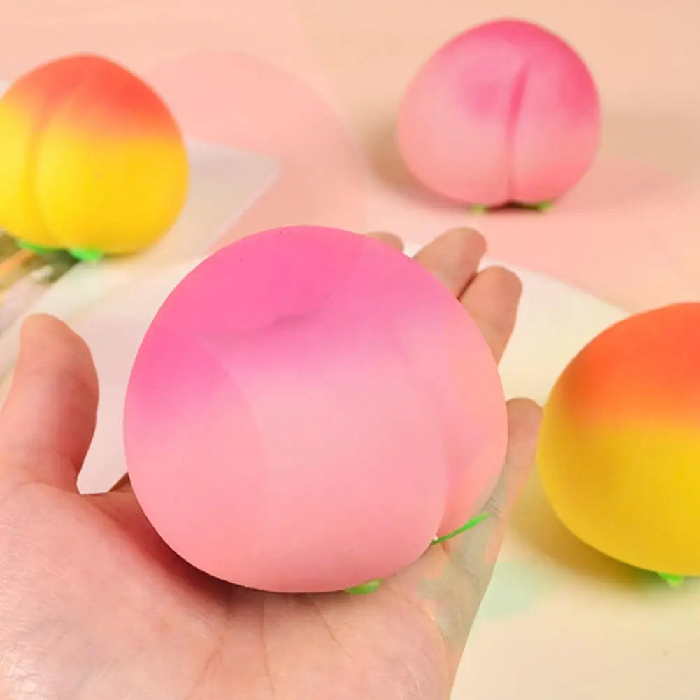Soft Peach Fruit Squishy Toy | Slow Rising Stress Relief for Kids and Adults