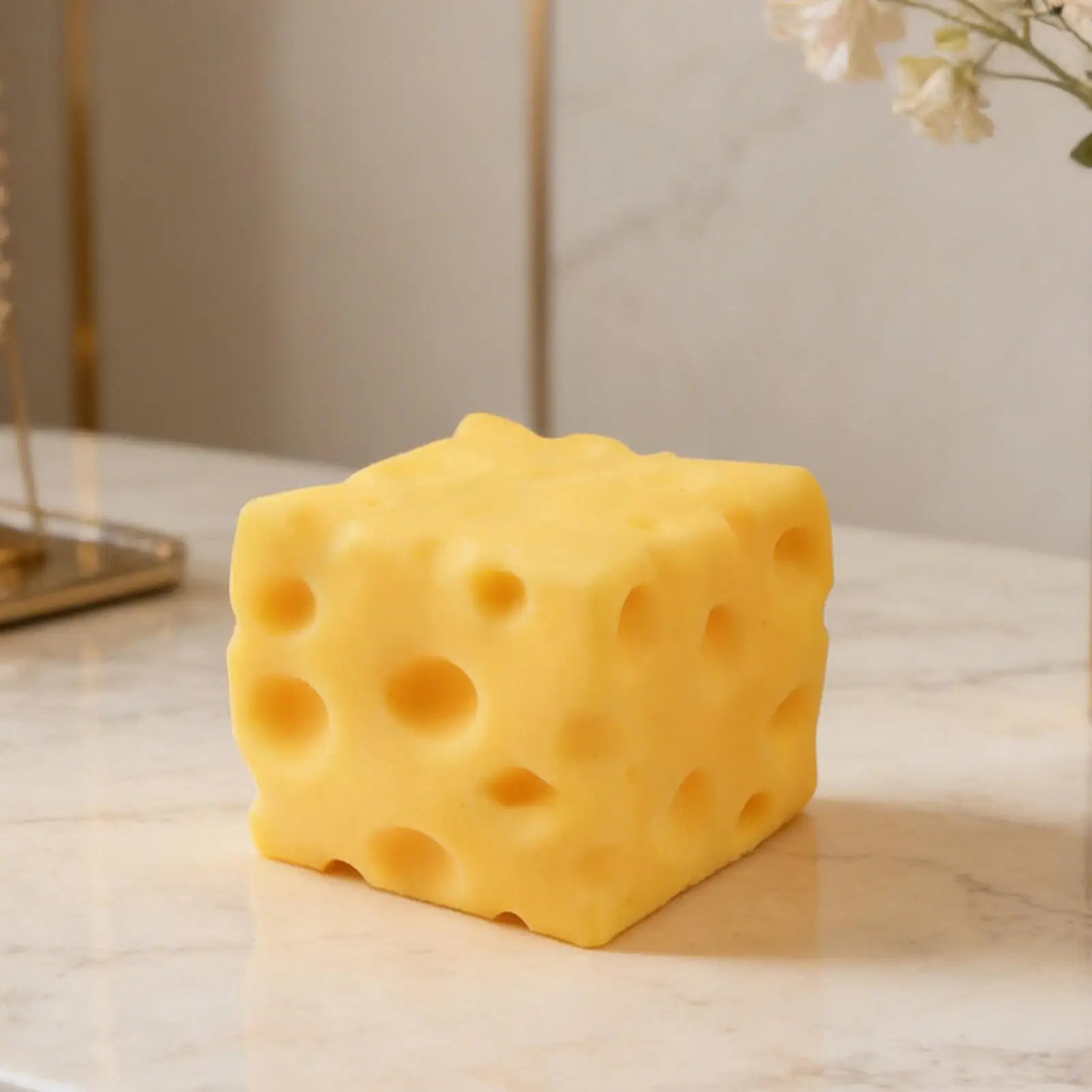 Squishy Cheese Cube Fidget Toy | Slow Rebound Stress Relief Sensory Toy
