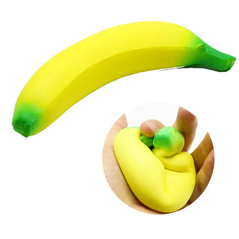 Anti-Stress Squishy Banana Toy – Jumbo Slow Rising Fruit Squeeze
