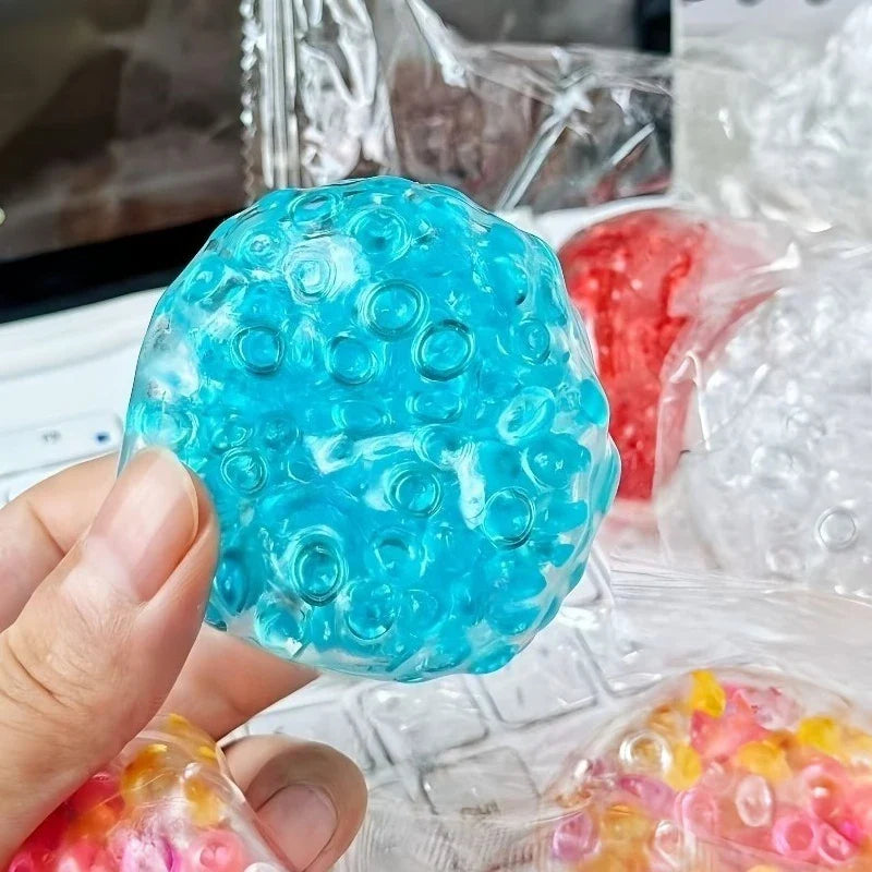 Squishy Balls Ice Beads Squeeze Toy | Super Soft Mochi Fidget Stress Relief Gift