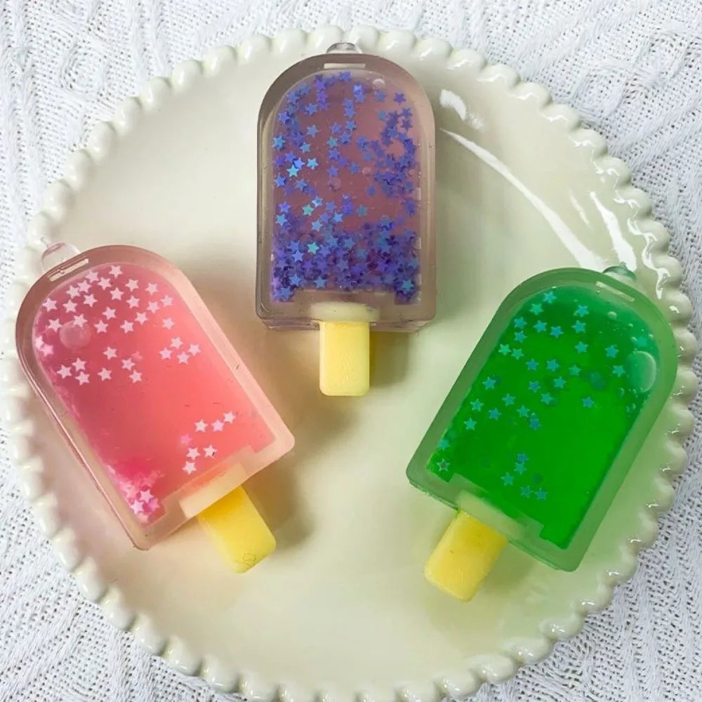 Cute Kawaii Squishy Fidget Toy Ice Cream Cube | Stress Relief Sensory Toy for Anxiety ADHD Kids Adults