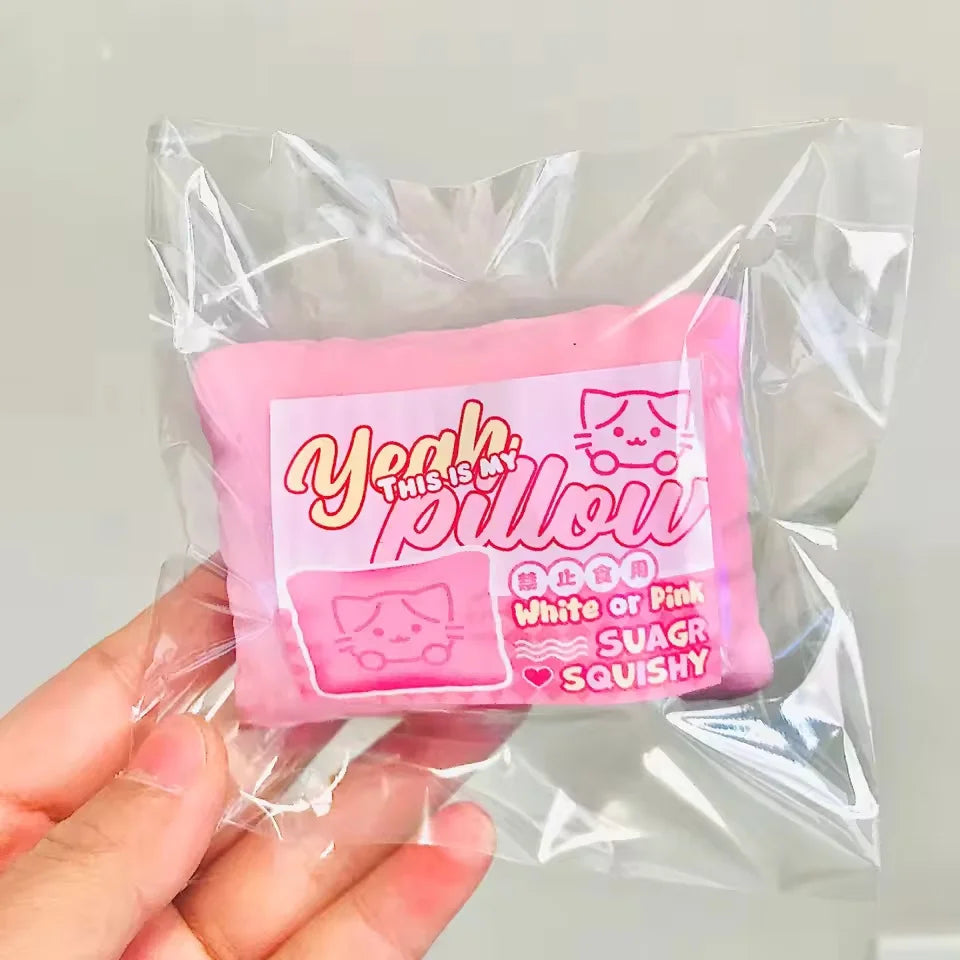 Squishy Simulated Cat Pillow Stress Relief Toy | Slow Rising Sensory Fidget