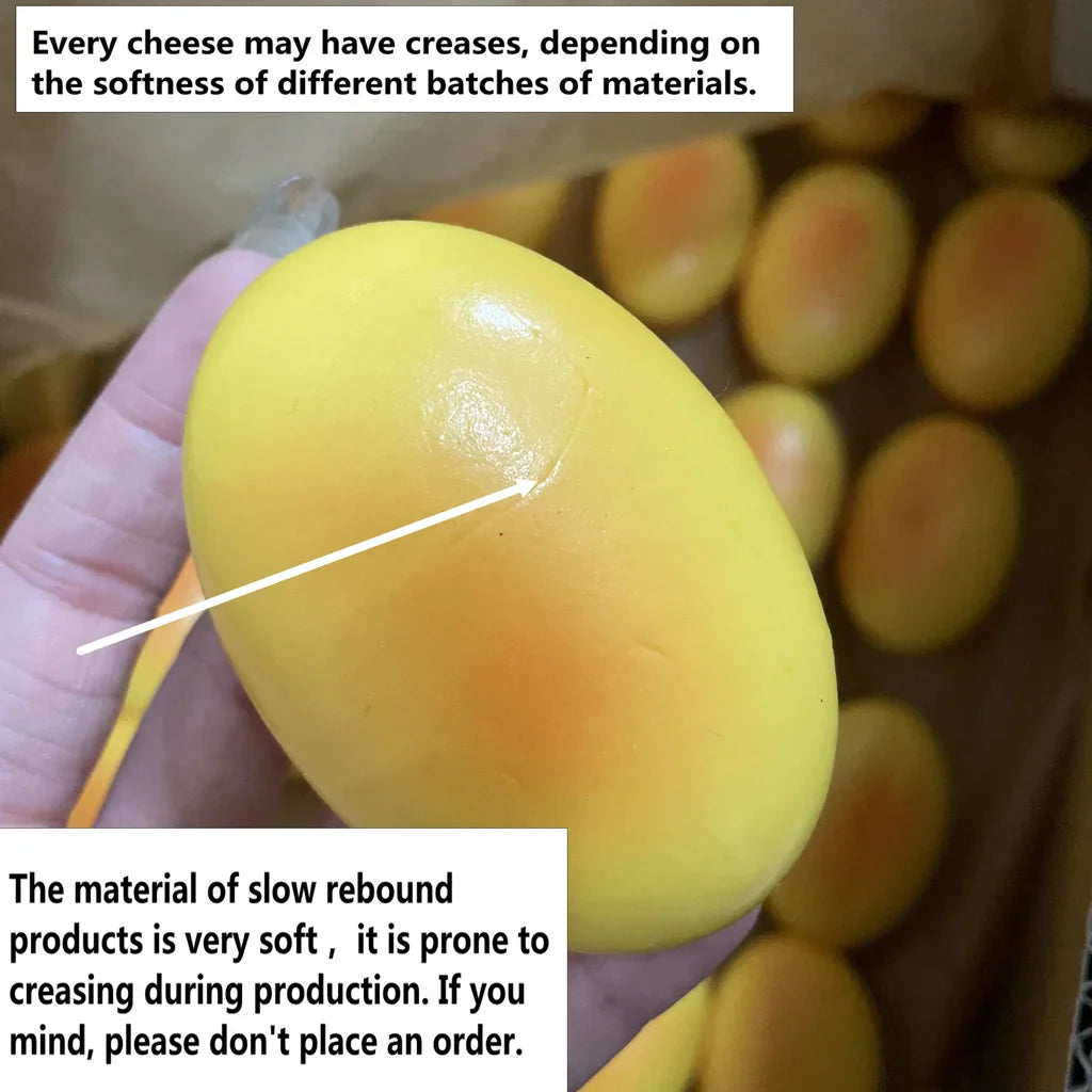 Squishy Cheese Cake Fidget Toy | Slow Rising Stress Relief Sensory Toy