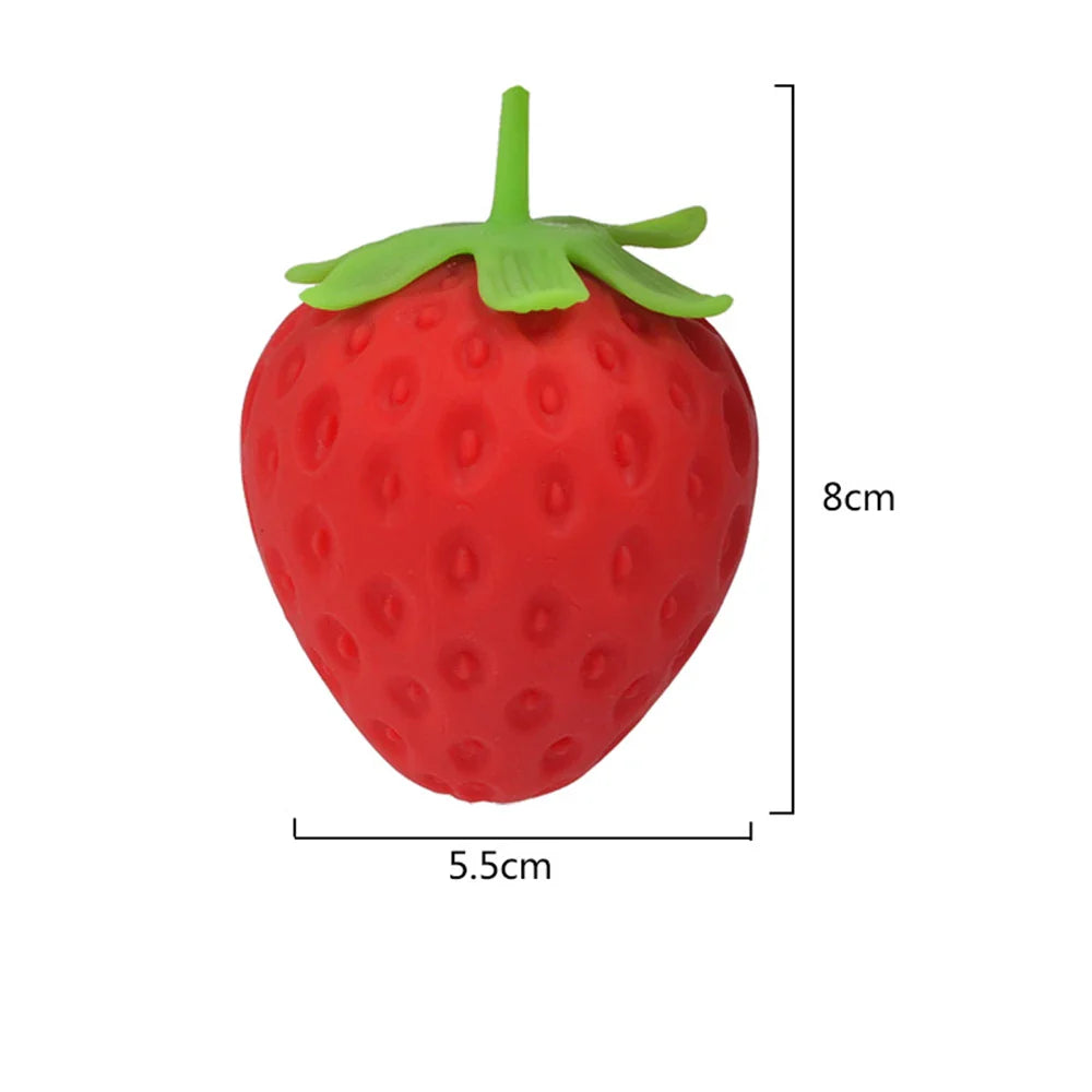 Strawberry Squishy Toy | Slow Rising Stress Relief Fidget for Kids and Adults