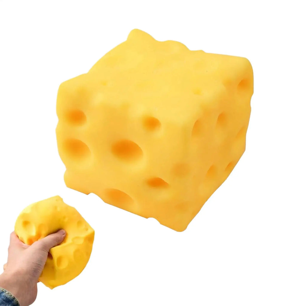 Squishy Cheese Cube Fidget Toy | Slow Rebound Stress Relief Sensory Toy