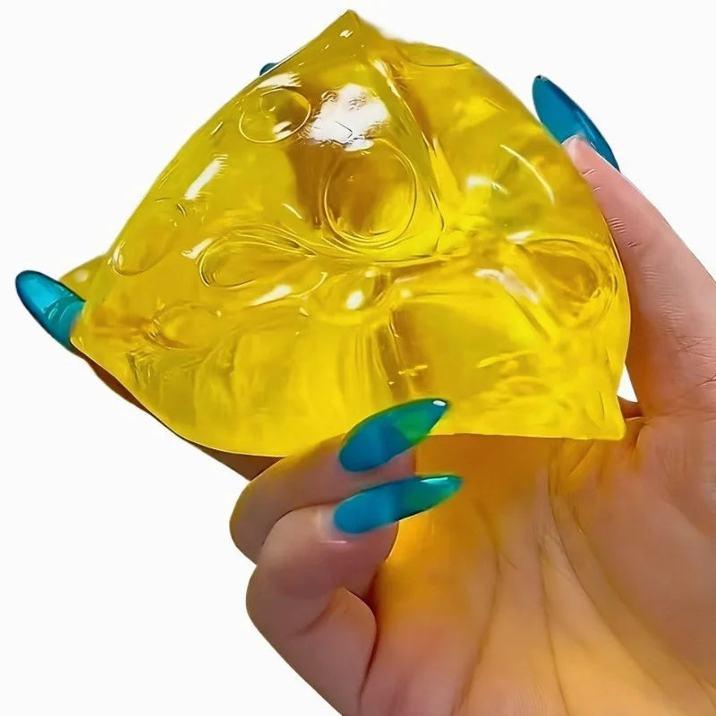Green Apple Honey Cheese Square Squishy | Slow Rebound Decompression Toy for Adults