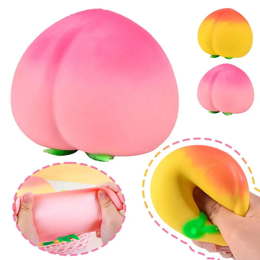 Soft Peach Fruit Squishy Toy | Slow Rising Stress Relief for Kids and Adults