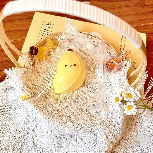 Cute Banana Squishy Toy | Kawaii Stress Relief Mystery Blind Box Gift