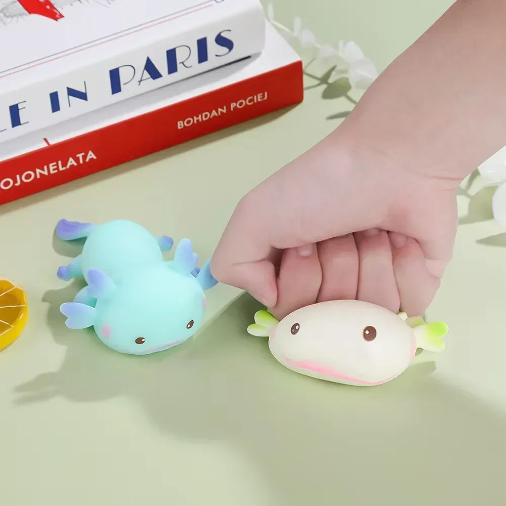 Axolotl Squeeze Ball | Cute Stress Relief Squishy Toy
