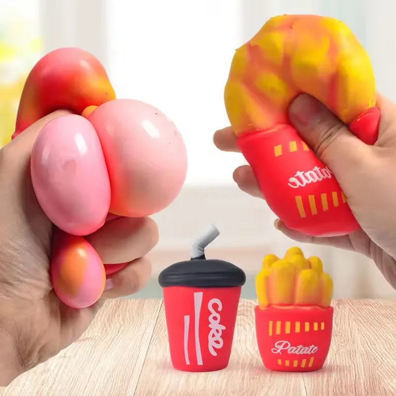 Mini Stress Relief Food Set | Slow Rising Squeeze Toys