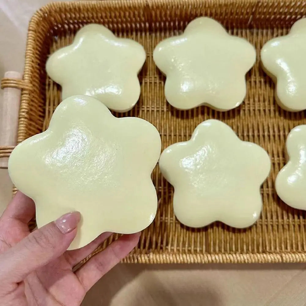 Yellow Milk Scent Star Squeeze Toy | Slow Rising Stress Relief and Decompression Gift