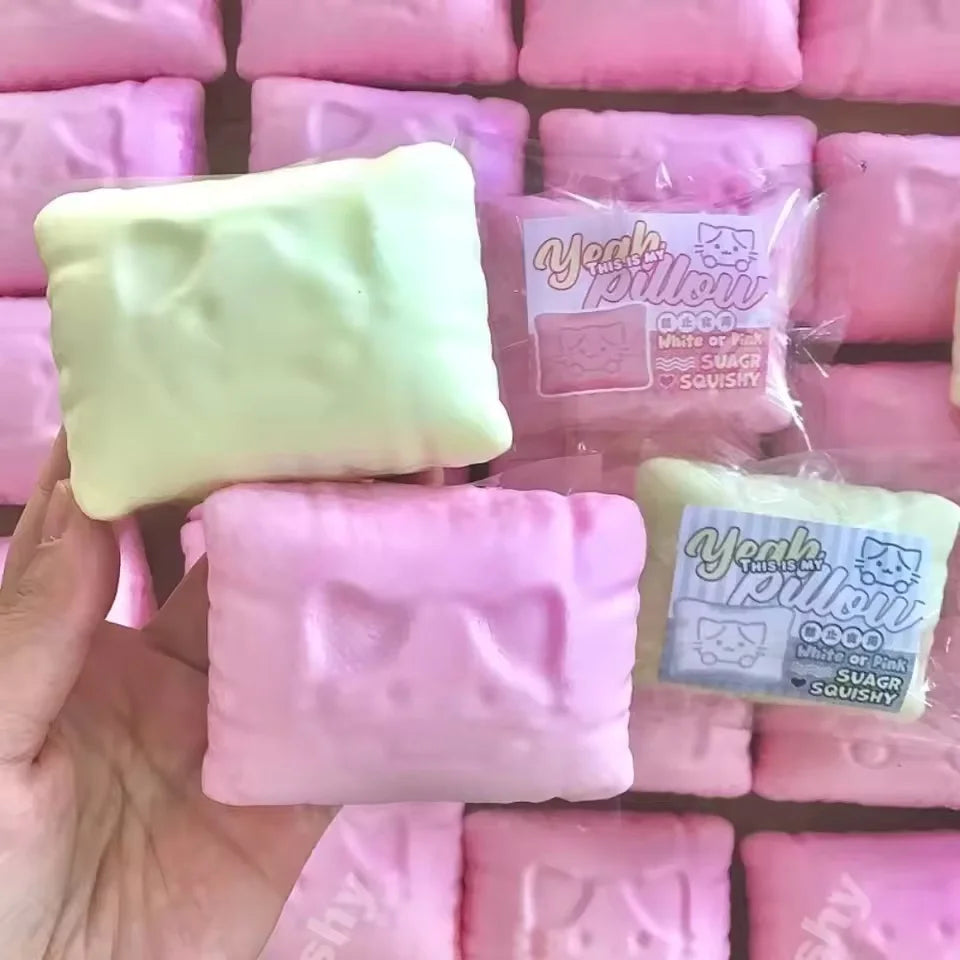 Squishy Simulated Cat Pillow Stress Relief Toy | Slow Rising Sensory Fidget