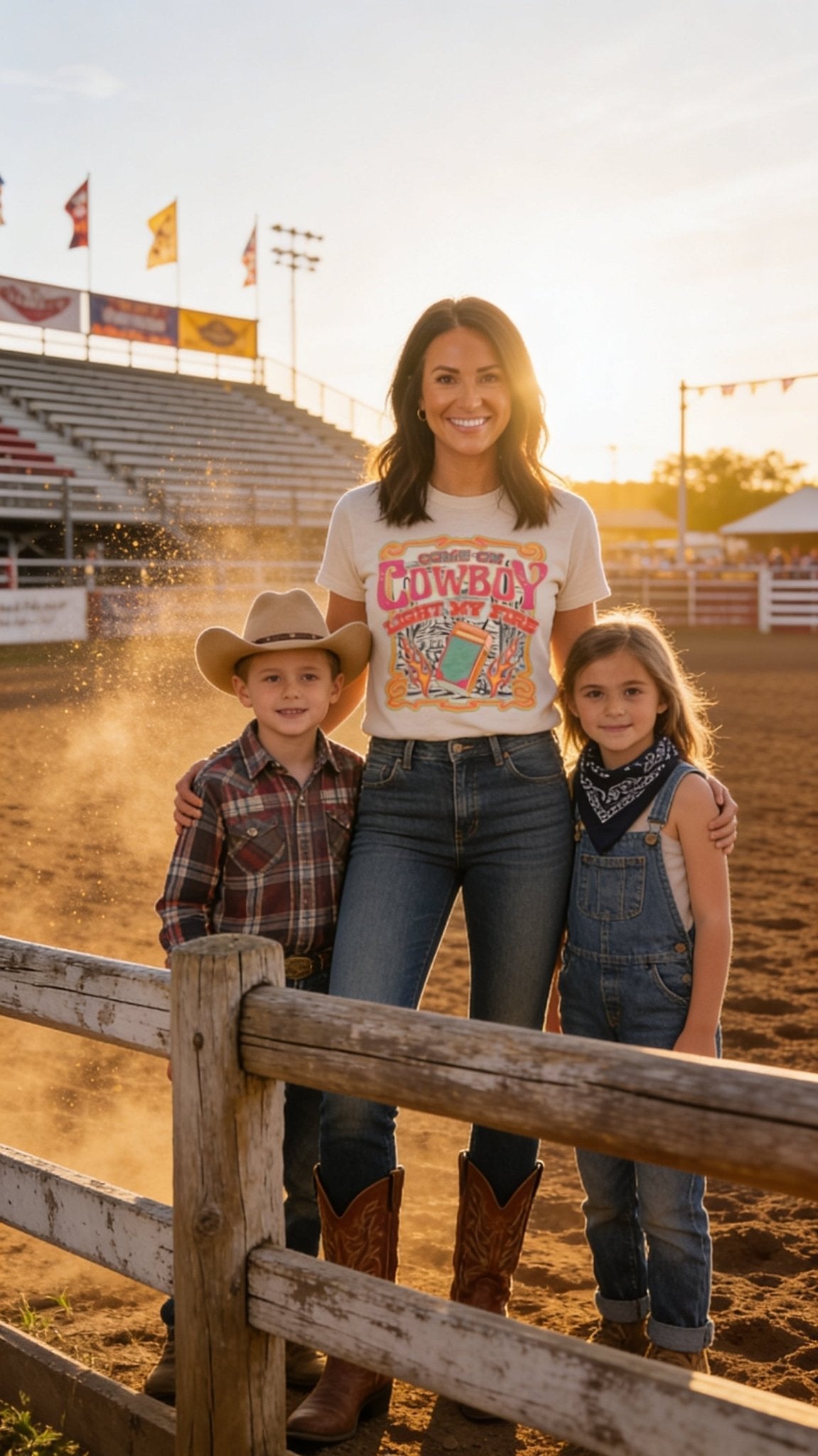 "Come on Cowboy, Light My Fire" Retro Western Graphic T-Shirt – Vintage Cowboy Core Tee