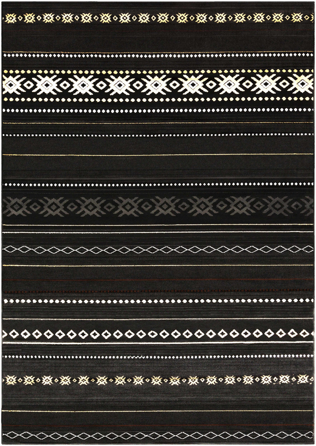Fogertown Black Western Rug