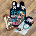 I Do A Thing Called What I Want | Country Graphic Tank Top